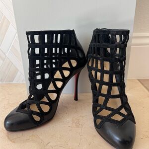 Christian Louboutin Black Strappy Heels